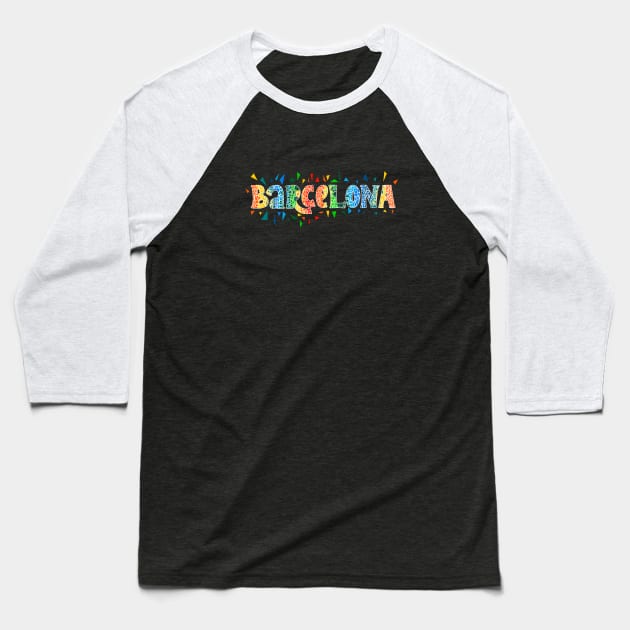 Barcelona Baseball T-Shirt by TambuStore